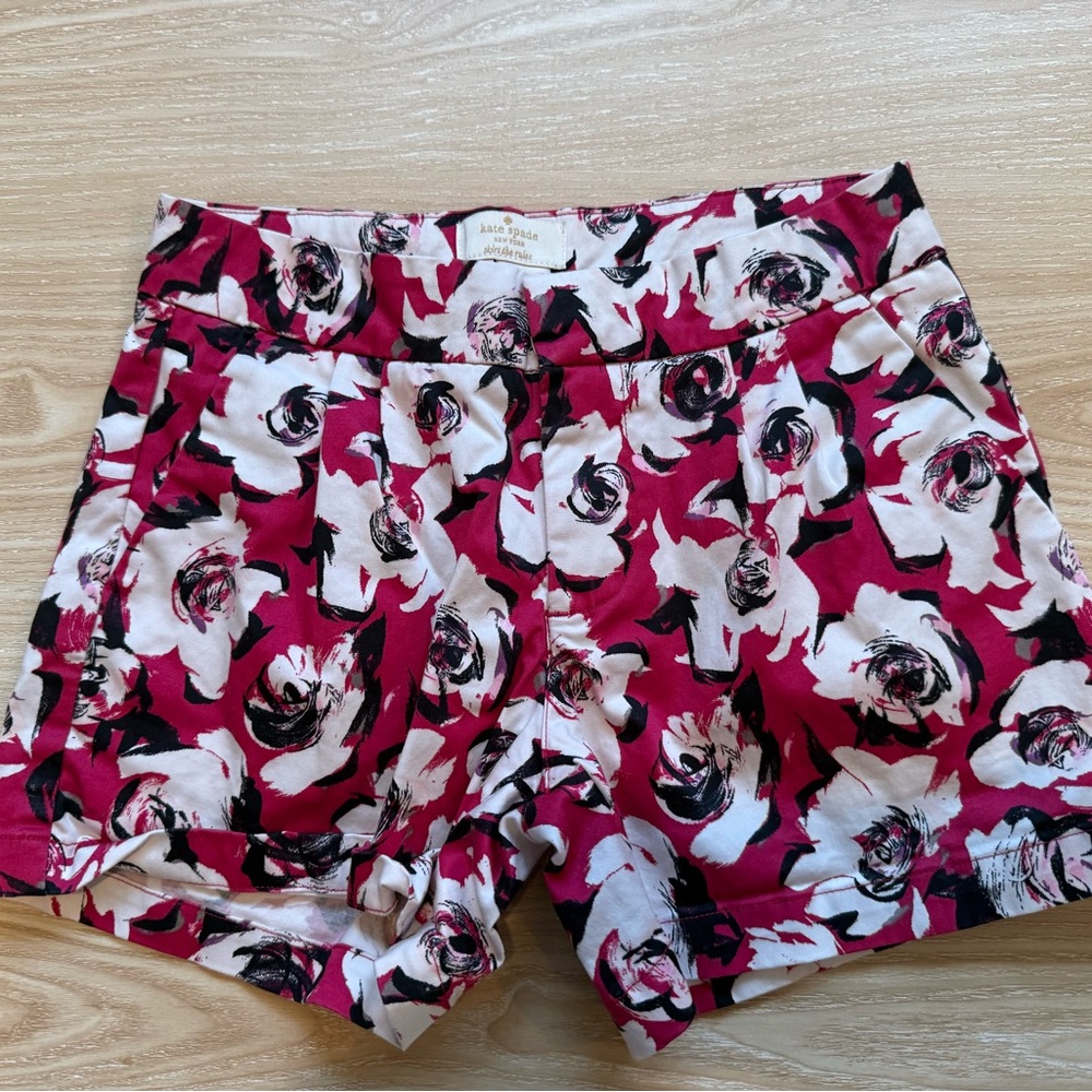 Kate Spade Pink and White Floral Shorts